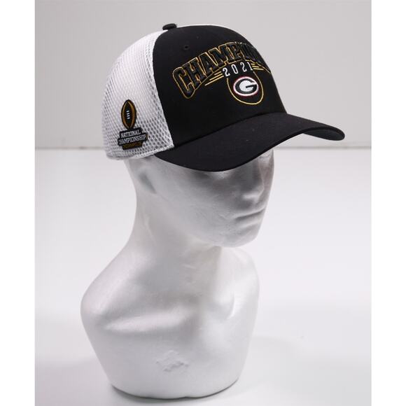 Georgia Bulldogs Lot of 2 Black Adjustable Hats Caps '47 - Picture 9 of 16